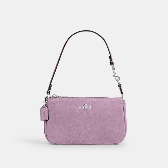Coach NWT Nolita 19 in Light Violet SuedeSilver Hardware